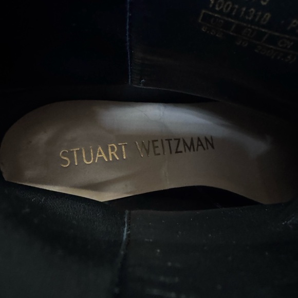 Stuart Weitzman 5050 Lift Bootie Boots Black Leopard 8.5 39 - Picture 8 of 9